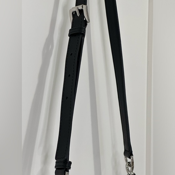 Michael Kors Jet Set Purse Convertible Shoulder Crossbody Hobo Bag Black Logo - Picture 7 of 16